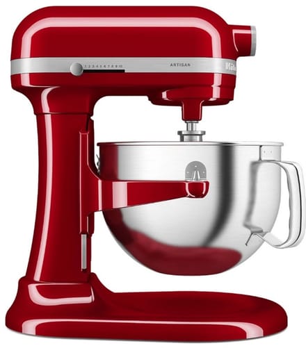 Kitchenaid - Patisserierobot met hefkom 5,6 l 375w imperiumrood - 5KSM60SPXEER