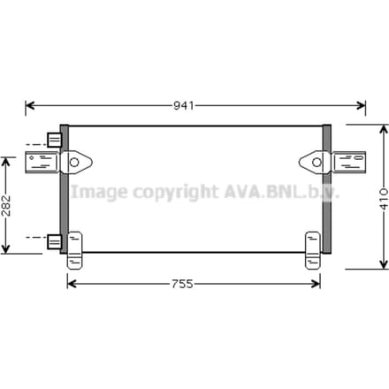 Condensator, airconditioning HIGHWAY AUTOMOTIVE MNA5020 AVA