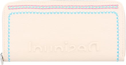 Desigual Portemonnee Raven Fiona Long Wallet White Crème