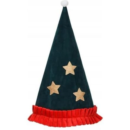 PartyDeco - Christmas - Diadeem HO HO HO (rood groen)
