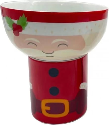Kerstman Beker mok met schaal kom. Kerst. Tas