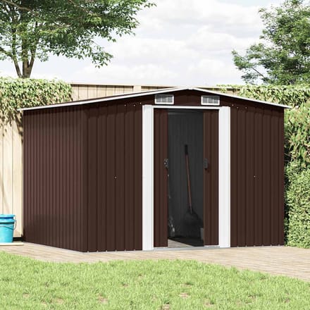 vidaXL - Tuinberging - 257x205x178 - cm - staal - bruin
