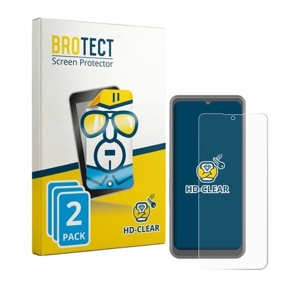 BROTECT - Screenprotector voor Sonim XP Pro Thermal - Folie Beschermfolie transparant 2 Stuks