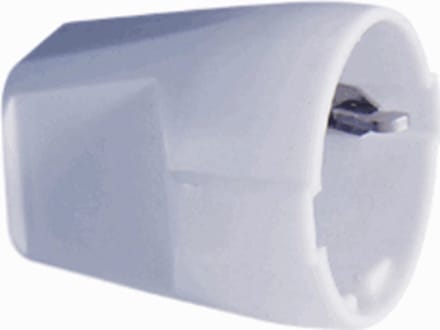 ABL Schuko Contrastekker met randaarde wit