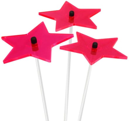Cazador Del Sol Zonnevangers ster Ø080mm x 26cm Rood Set3