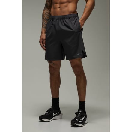 Heren Active 7inch Stretch Geweven Ripstop Short | Charcoal | Size XS