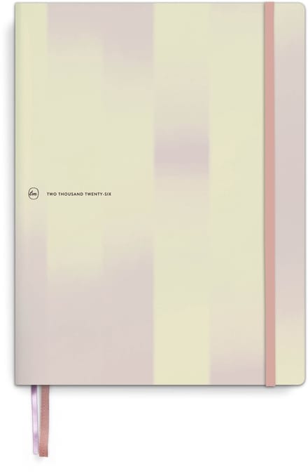 Tinne + mia agenda 2026 12m, 1 week per 2 pagina's, formaat b5, lemon blush