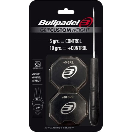 Bullpadel GRIP CUSTOM 5/10 Gr Loodband-Zwart