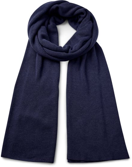 Hiems | Marineblauwe Sjaal van Gerecycled Katoen