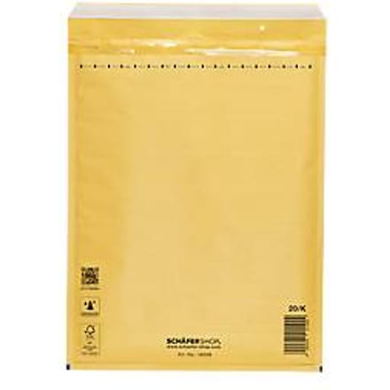 Schäfer Shop Pure Luchtkussenenvelop, goudgeel, 50 st., 350 x 470 mm / 370 x 480 mm