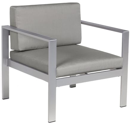 SALERNO - Tuinstoel - Donkergrijs - Aluminium