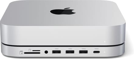 Satechi Aluminum geschikt voor Mac Mini/Mac Studio Stand Hub - SSD slot - Grijs