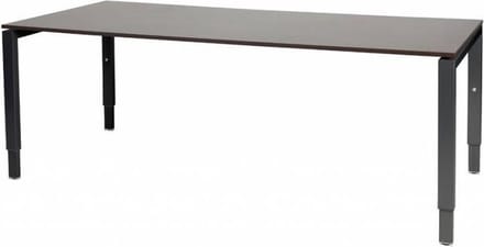 Verstelbaar Bureau - Domino 200x90 logan - zwart frame