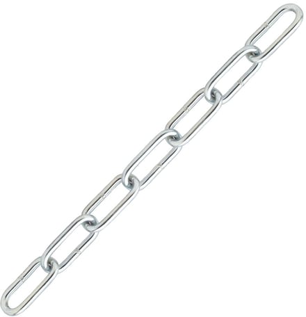 Voetketting verzinkt – 4 mm – ketting per meter – sierketting
