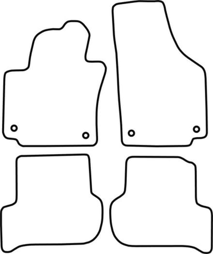 Automatten | Mattenset Volkswagen Golf Plus - Alleen voor Plus modellen - 2007 - 2014