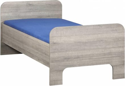 Seniorenbed 90x210 - Donker grijs hout - Breda