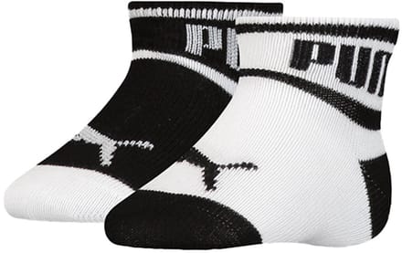 Unisex babysokken met logo - 2 paar – Black white – 15-18