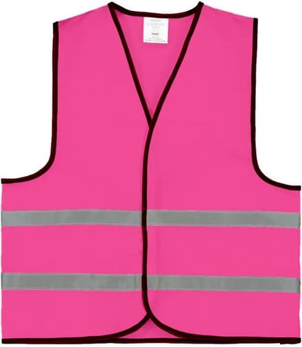 Roze veiligheidshesje 1 stuk