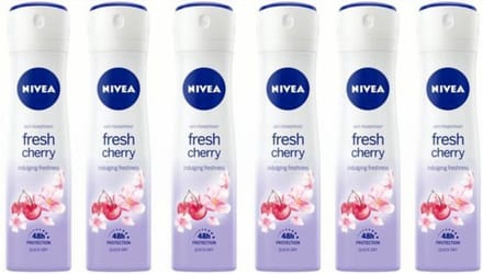 Nivea Deospray – Fresh Cherry 150 ml (6 stuks)