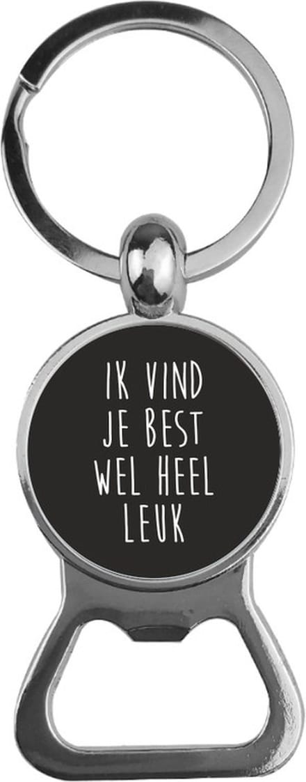 Bieropener Glas -  Ik Vind Je Best Wel Heel Leuk