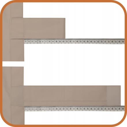 Waterdicht Terras Gordijn Jas Beige 155x260 cm met Klittenband