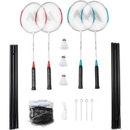 Martes 4xrival Badmintonset Zilver
