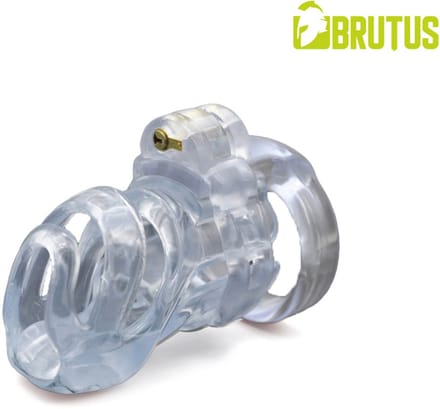 BRUTUS Cyborg Cage - Chastity Cage Kuisheidskooi - Clear