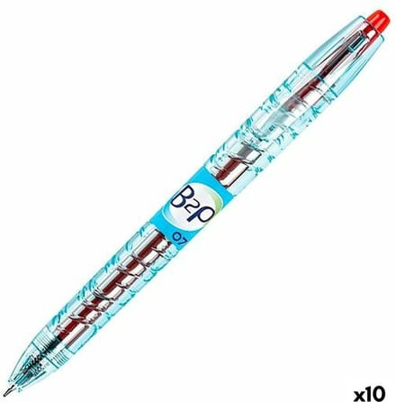 Pilot - Gelschrijver PILOT B2P Begreen rood 0.4mm | 10 stuks
