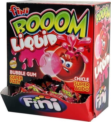Fini - Booom liquid Bubble Gum Aardbei - 200 stuks
