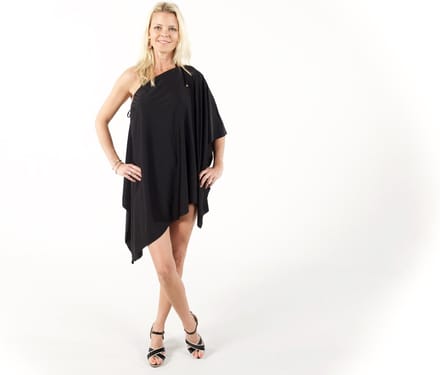 Donne del Sole - Strandjurk Sierra - Strandrok - Strapless strandjurk - Zwart