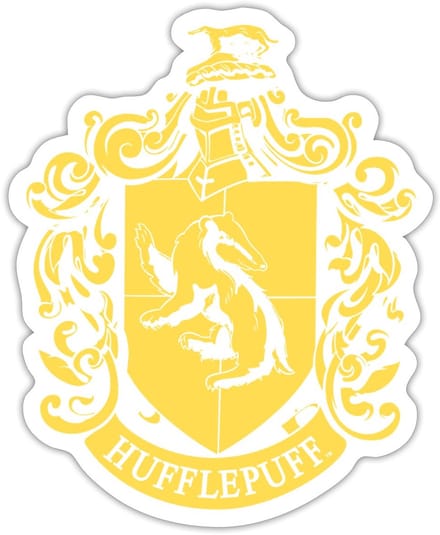 Harry Potter Huffelpuf Afdelingswapen Sticker Maat S (max. 10 x 10cm)