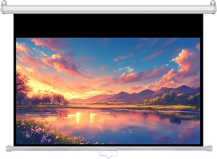 Projectiescherm - Filmscherm - Thuisbioscoop Ervaring - Automatische Vergrendeling - 72 inch - Mat Wit