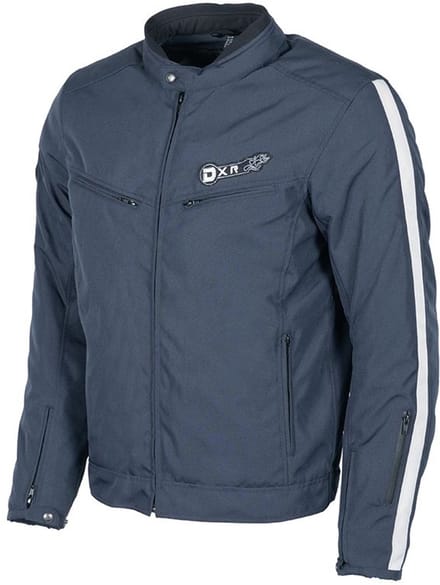 DXR Motorjas - D63 Tex - Marine/Lichtgrijs - M