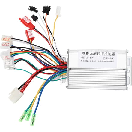 36 48V 350W Aluminiumlegering Zilver Universele Borstelloze Motor Controller voor Elektrische Fiets Accessoire white