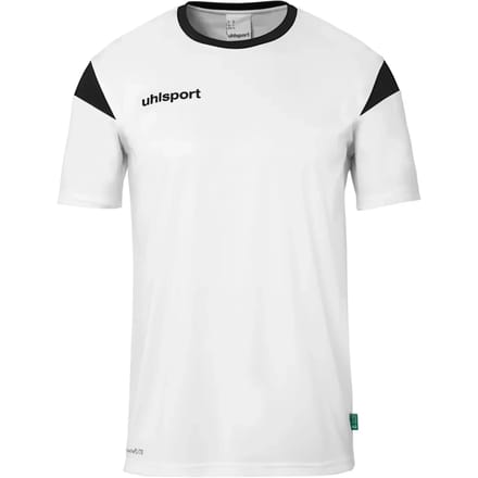 Uhlsport Squad 27 Shirt Korte Mouw Kinderen - Wit / Zwart | Maat: 152