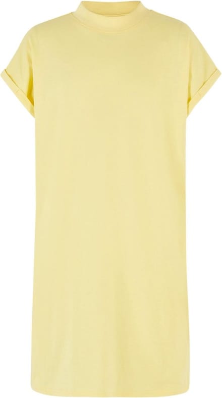 Urban Classics - Turtle Extended Shoulder Kinder Korte jurk - Kids 146/152 - Geel