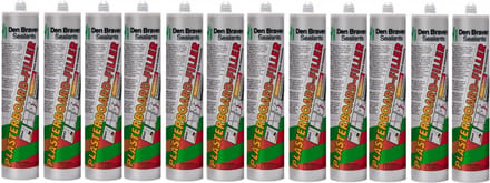 Doos Zwaluw Plasterboard Filler 310ml - Wit - 12 stuks