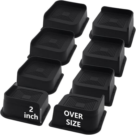 Zware bedverhogers 2 inch - 8 stuks voor meubels