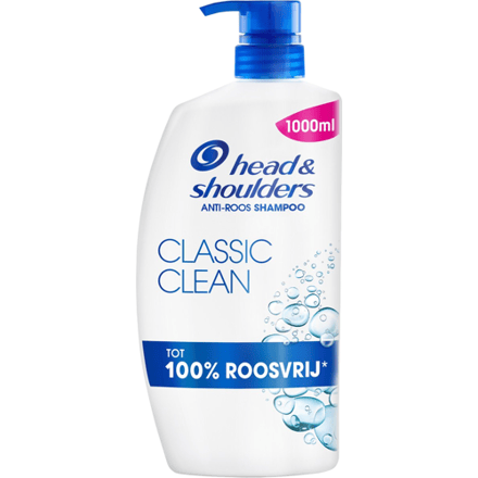 HEAD&SHOULDERS Head & Shoulders Classic Anti-Roos Shampoo - 1000 ml - Pomp
