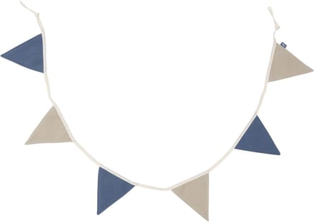 Jollein Vlaggenlijn 200x17cm Jeans Blue/Olive green