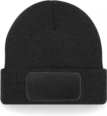 Beechfield Thinsulate™ Patch Beanie B440 - Black - One size