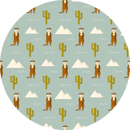 Vinyl | Vloerkleed vinyl rond | Timon | 95 cm Rond