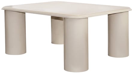 Vente-unique Metalen salontafel - Crème - ZIDILA