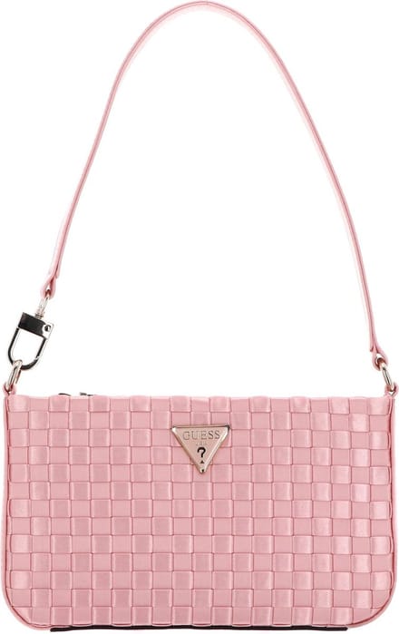 GUESS Schoudertas Twiller Mini Top Zip Shoulder Bag Pale Pink Roze