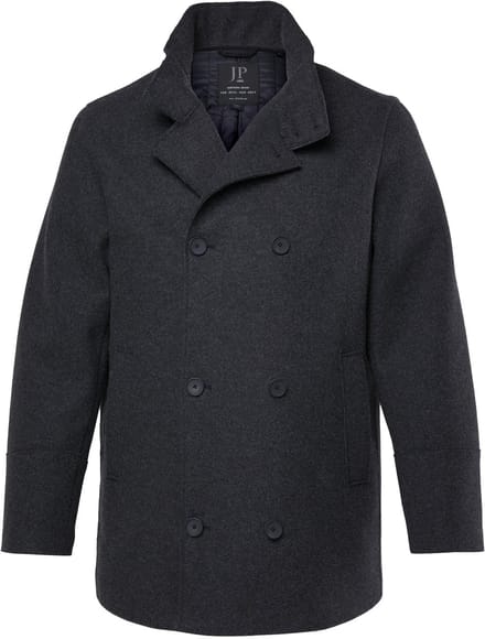 JP 1880 - Heren - Caban-jas FLEXNAMIC® wollook - Antraciet - Maat 5XL