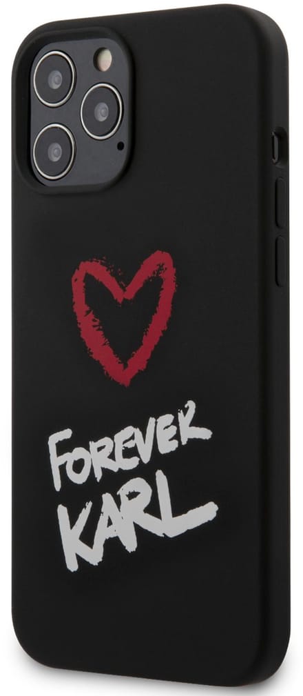 Zwart hoesje van Karl Lagerfeld - Backcover - iPhone 12 Pro Max - Forever Karl