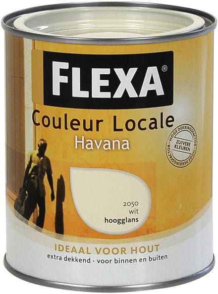 Flexa Couleur Locale Hoogglans Watergedragen Havana 0,75 L 2050 Wit