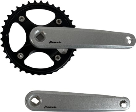 Miranda crankset Zilver - 38T - 170 mm - 104 mm - Geschikt voor Nexus
