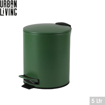 "DARK LEAF" BADKAMERAFVALBAK 5L MET PEDAAL EN SOFT-CLOSE SLUITING D21XH26CM