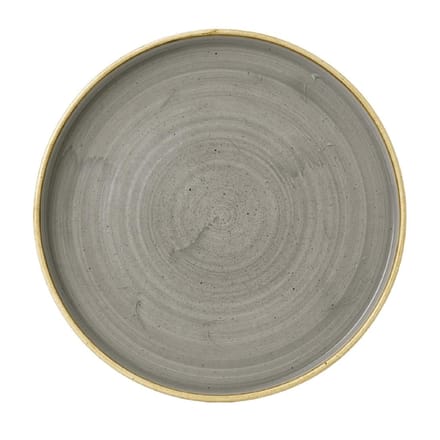 Churchill Stonecast Grey Bord Met Opstaande Rand 25.9cm (6 stuks)